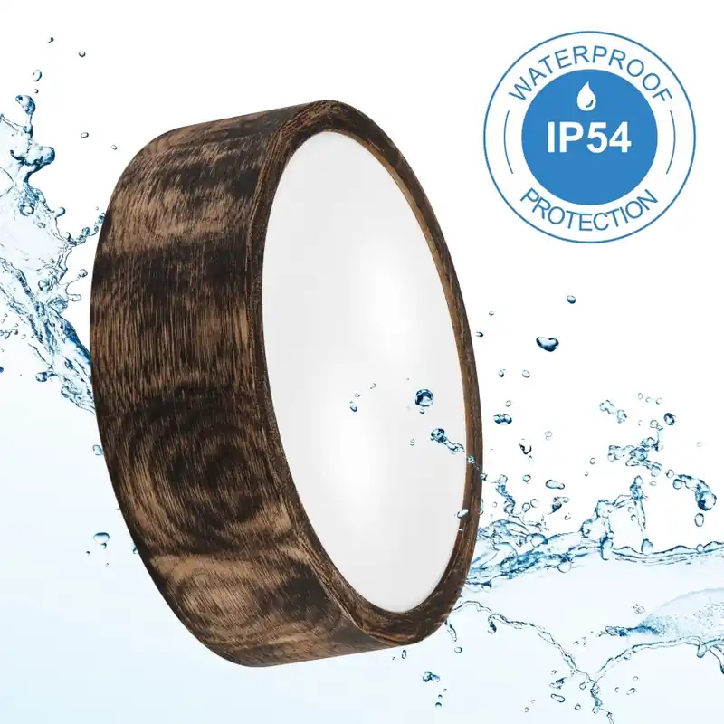 Koupelnové stropní svítidlo OAK SMOKY 2xE27/15W/230V IP54 pr. 27,5 cm dub/hnědá Značkový