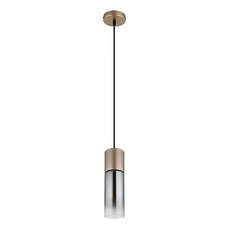 Globo - Lustr na lanku 1xE27/25W/230V bronzová pr. 10,5 cm Nová Kolekce