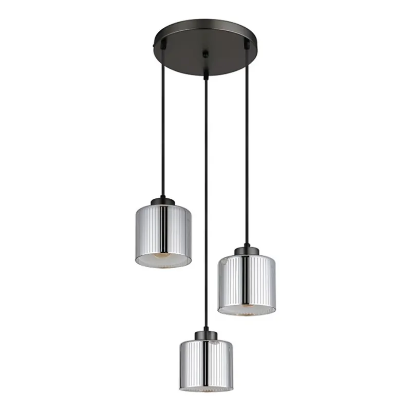 Víkendová Akce Globo - Lustr na lanku 3xE27/60W/230V lesklý chrom pr. 33 cm