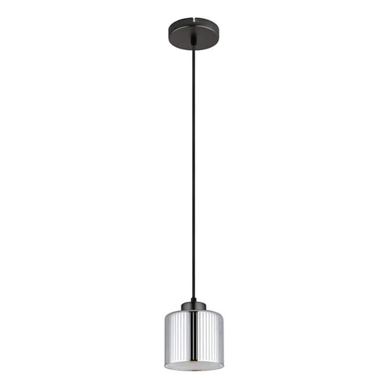 Ověřený Globo - Lustr na lanku 1xE27/60W/230V lesklý chrom pr. 14 cm