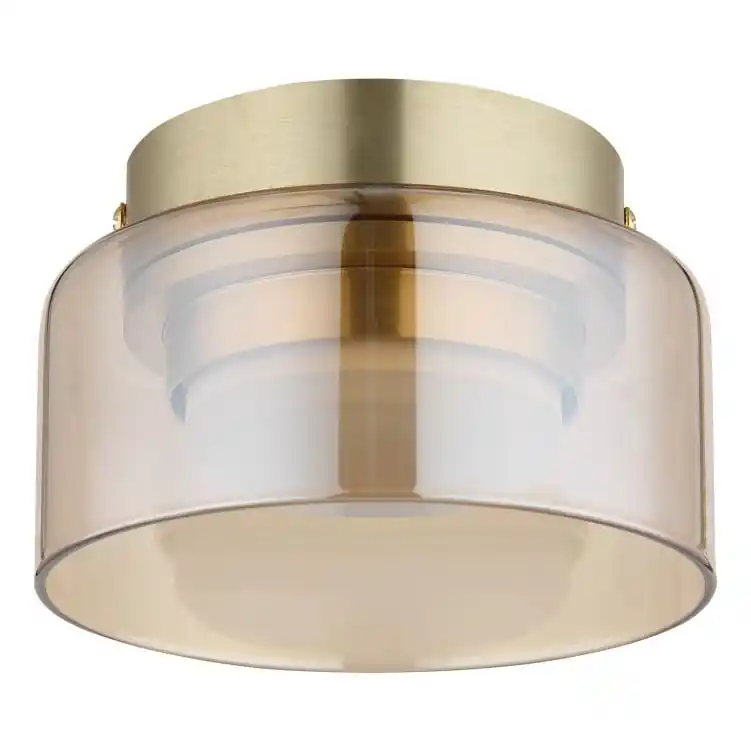 Dokud Zásoby Vydrží Globo - LED Stropní svítidlo 1xGX53/6W/230V pr. 13 cm kouřová/hnědá