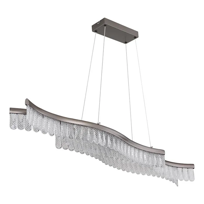 Globo - LED Lustr na lanku LED/35W/230V 3200K matný chrom Výprodej