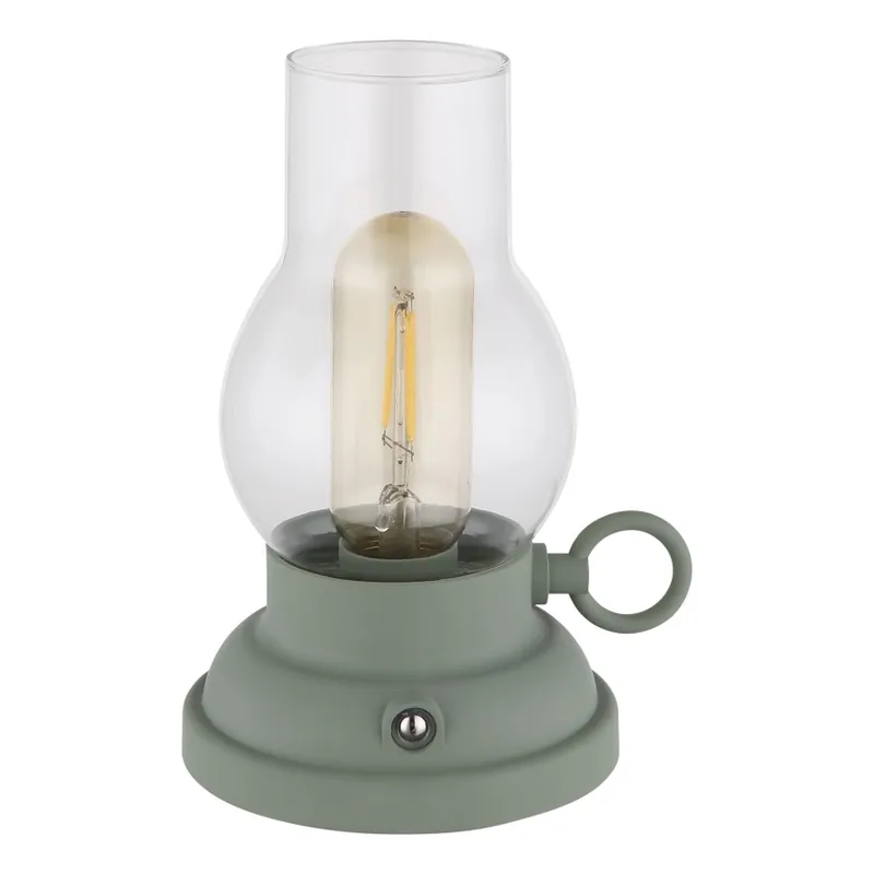 Výprodej Globo - LED Stmívatelná nabíjecí dotyková stolní lampa LED/1W/3,7V 1200 mAh zelená