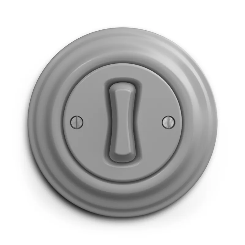 Nakupujte Hned Kliklap - Retro tlačítko s rámečkem šedá