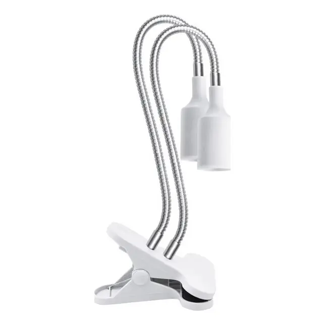 Flexibilní stolní lampa s klipem pro pěstování rostlin PLANTY 2xE27/30W/230V bílá Nejlepší Cena