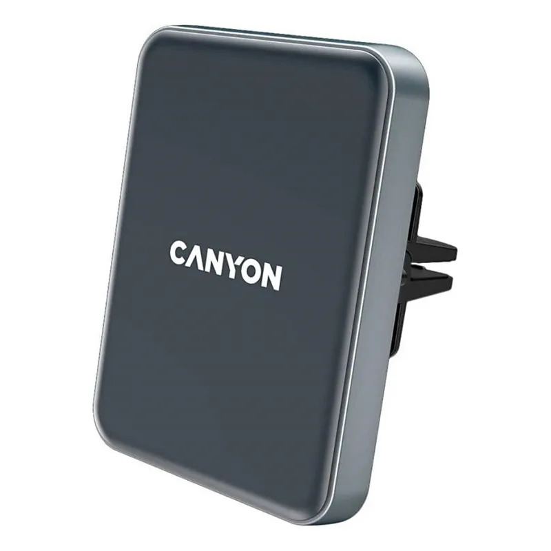 Zlevněný Canyon - Magnetický držák telefonu do auta s funkcí bezdrátového dobíjení Qi 5V hranatý černá