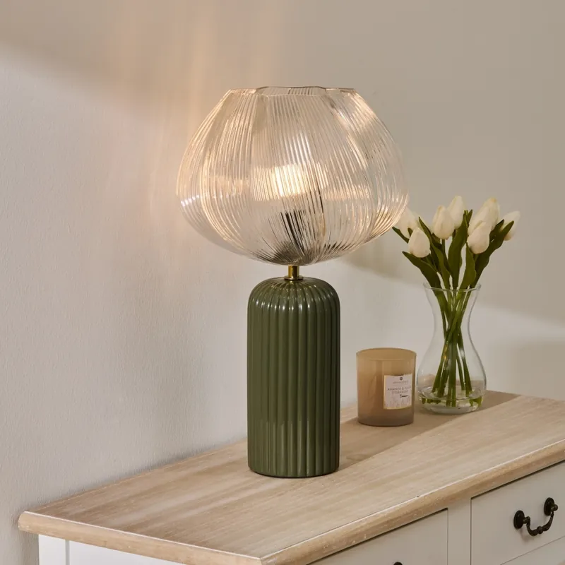 Akční Nabídka Atmosphera - Stolní lampa PHYLAS 1xE14/40W/230V zelená