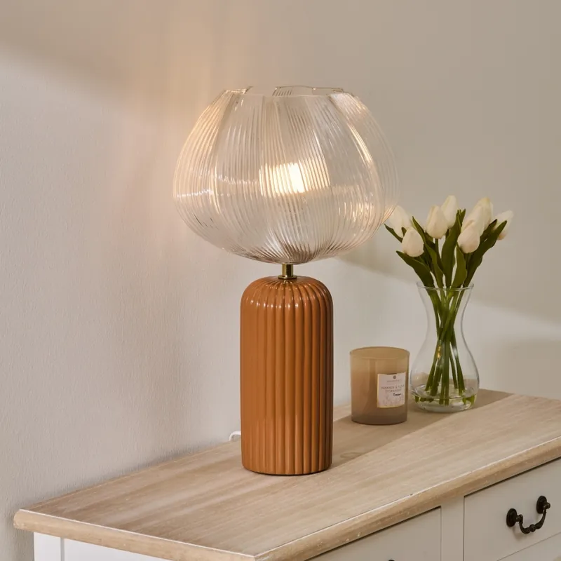 Atmosphera - Stolní lampa PHYLAS 1xE14/40W/230V oranžová Tovární Cena