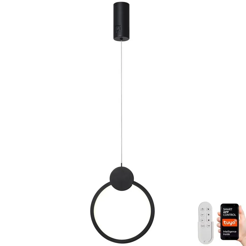 Poslední Šance Immax NEO 07233L - LED Stmívatelný lustr na lanku NEO LITE OVALE LED/18W/230V Wi-Fi Tuya 2700-6500K + dálkové ovládání