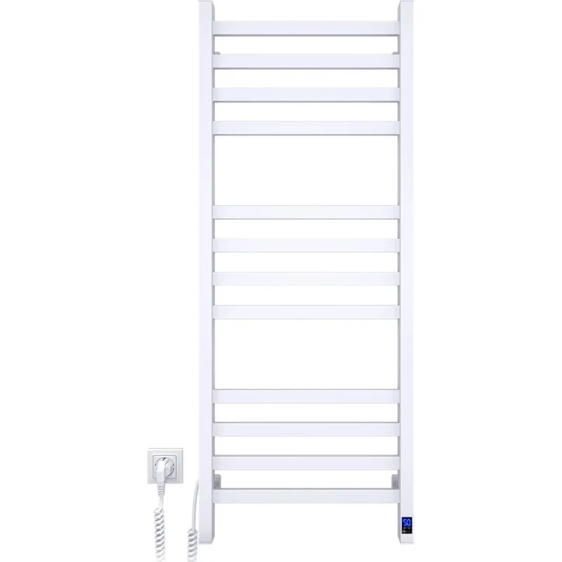 Objednat Nyní Koupelnový žebříkový radiátor s termostatem AVANGARD 227W 120x48cm bílá levá