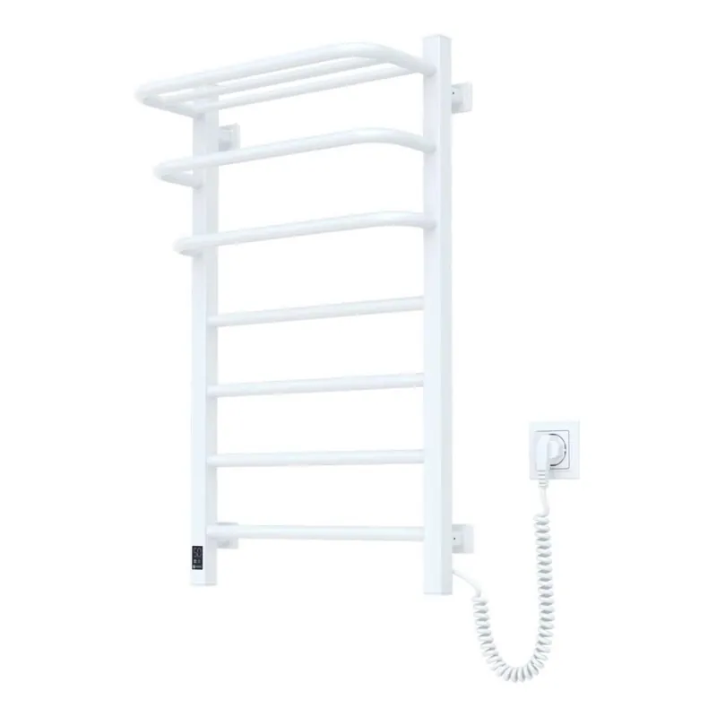 Ihned K Objednání Elektrický sušák na ručníky s termostatem FORTIS 155W 80x48 cm bílá pravá