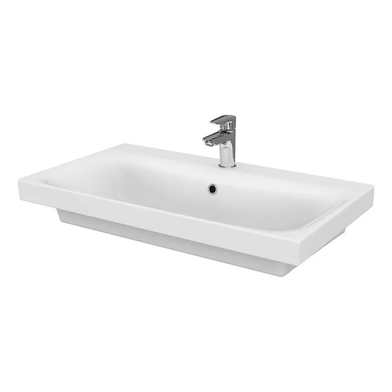 Vrácení Zdarma Cersanit K116-013-ECO - Umyvadlo na desku/závěsné MODUO 45x80 cm keramika/lesklá bílá