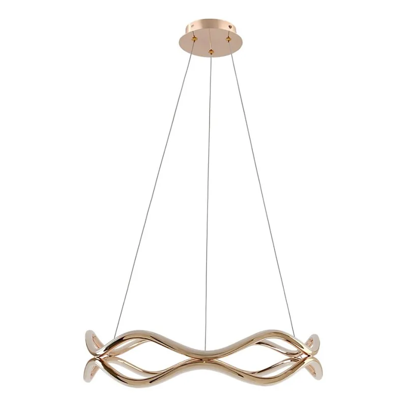LED Lustr na lanku VAVE LED/28W/230V rose gold Poslední Šance