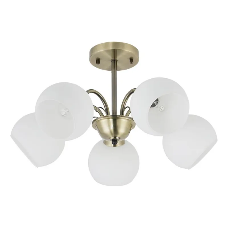 Nejprodávanější Lustr na tyči NESTOR 5xE27/40W/230V mosaz