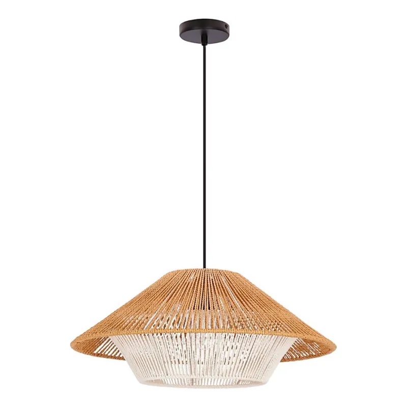 Akce Lustr na lanku AFRICA 1xE27/40W/230V pr. 50 cm hnědá/krémová