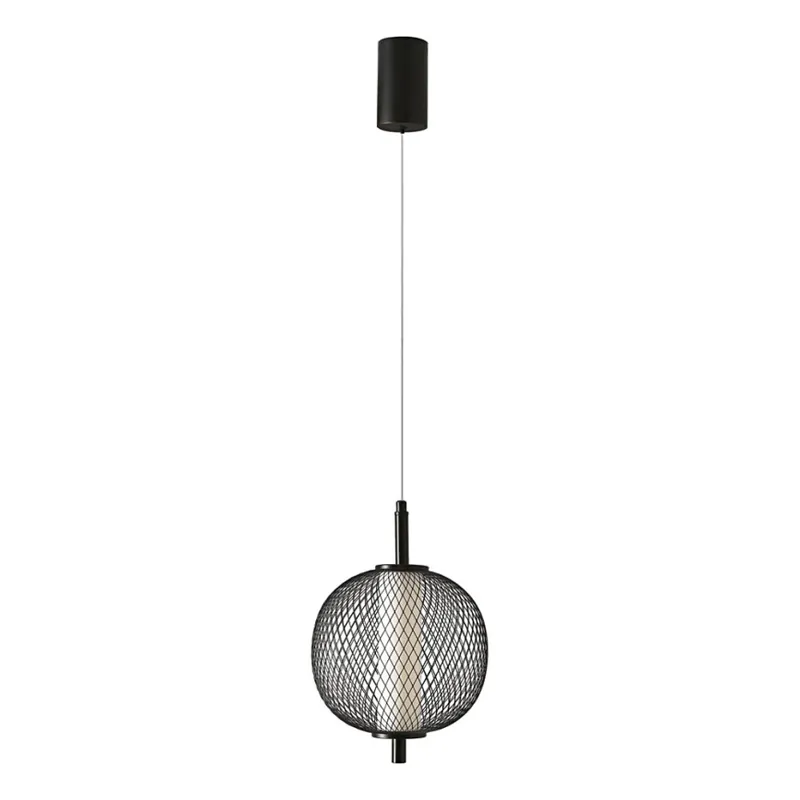Nejprodávanější LED Lustr na lanku PUMA LED/10W/230V pr. 20 cm černá