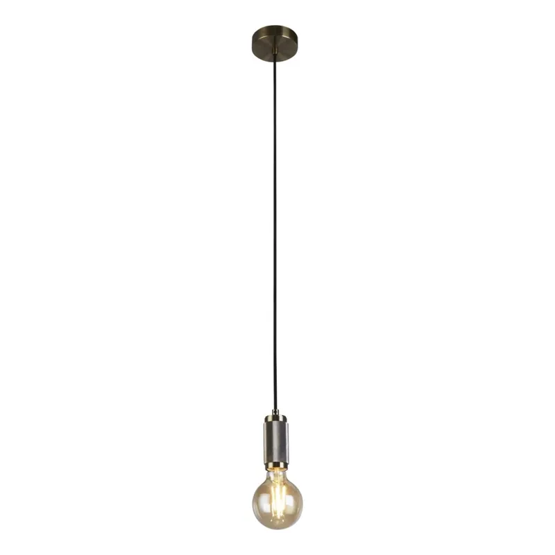 Přímo Od Výrobce Searchlight - Lustr na lanku SUSPENSION 1xE27/60W/230V mosaz