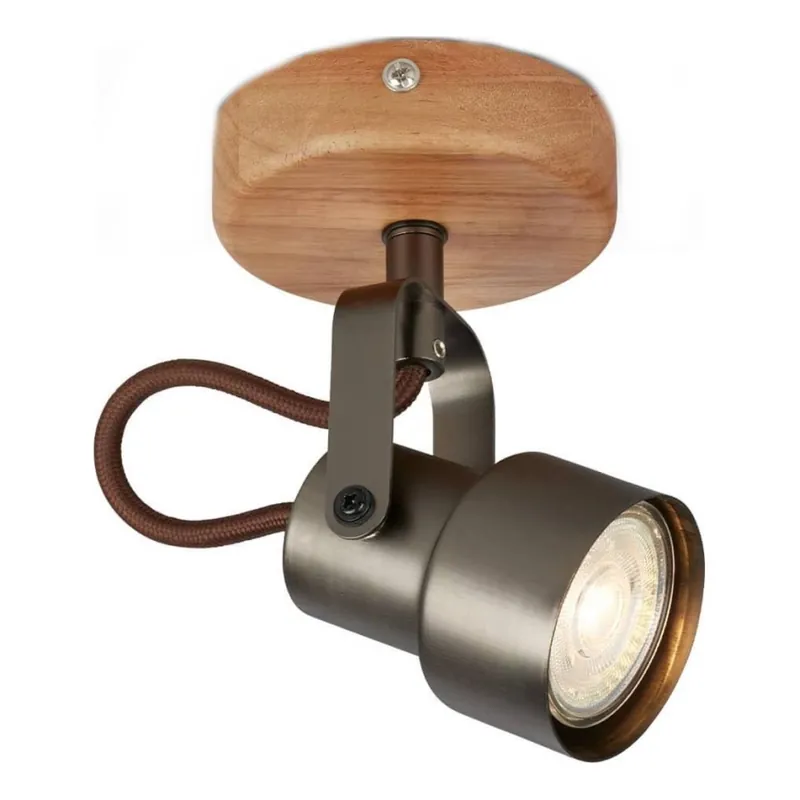 Brilo - LED Bodové svítidlo TAHUN 1xGU10/5W/230V 3000K hnědá Sleva
