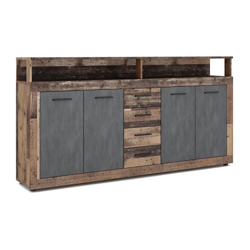 Kup Teď Komoda RUNA 190x96x32 cm tmavě hnědá/antracit