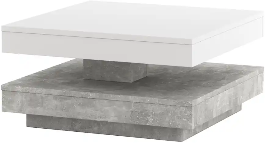 Konferenční stůl TIMO bílá/šedá beton Cenová Bomba