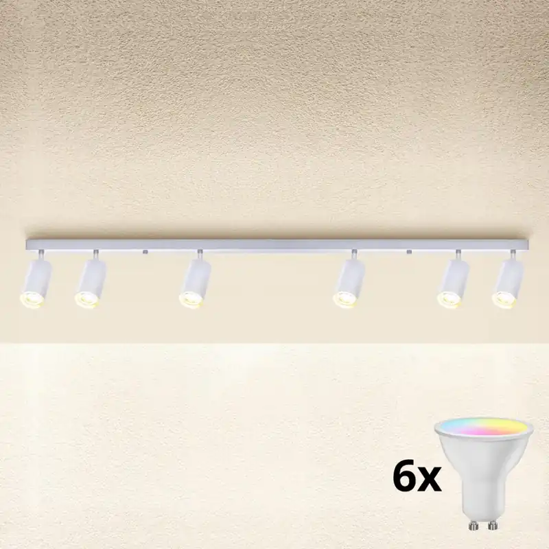 Brilagi - LED RGBW Stmívatelné bodové svítidlo SELE 6xGU10/6,5W/230V 2700-6500K bílá Nejlepší Volba