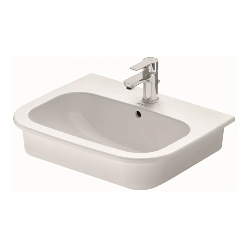 Víkendová Akce Duravit 337540000 - Zápustné umyvadlo D-CODE 54,5x43,5 cm keramika/lesklá bílá