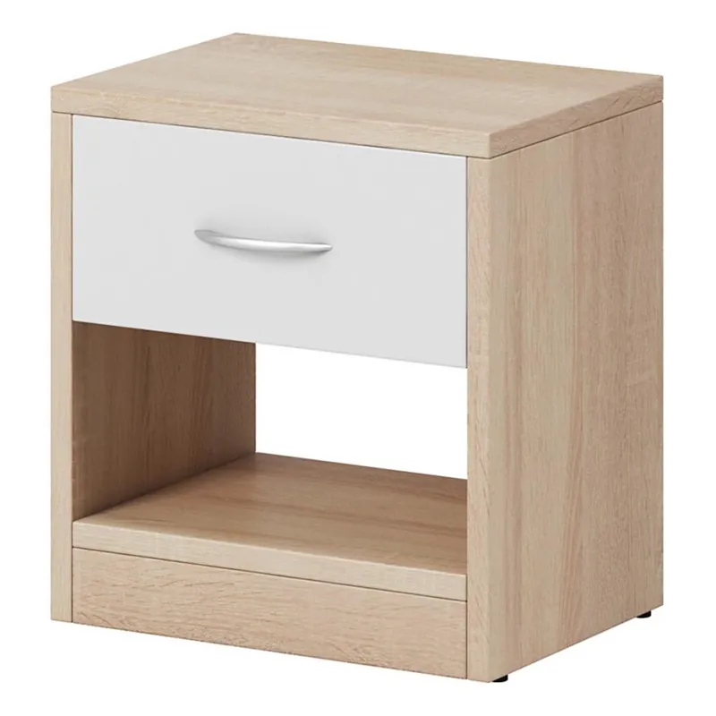 Noční stolek NED 38x28 cm dub sonoma/bílá Koupit Online