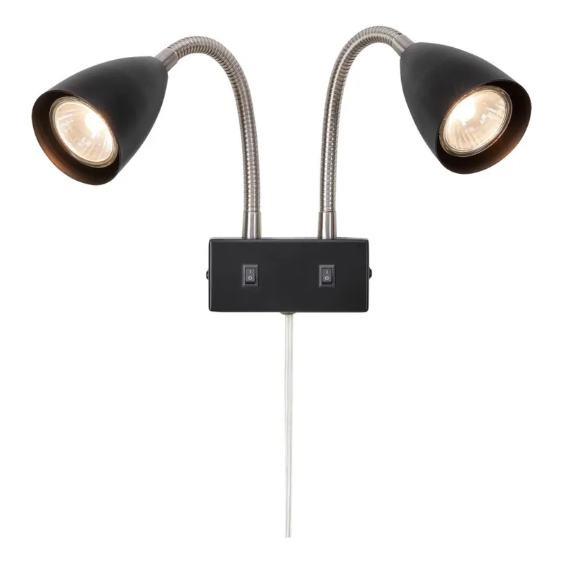 Nová Kolekce Markslöjd 108901 - Nástěnné bodové svítidlo CIRO 2xGU10/7W/230V černá