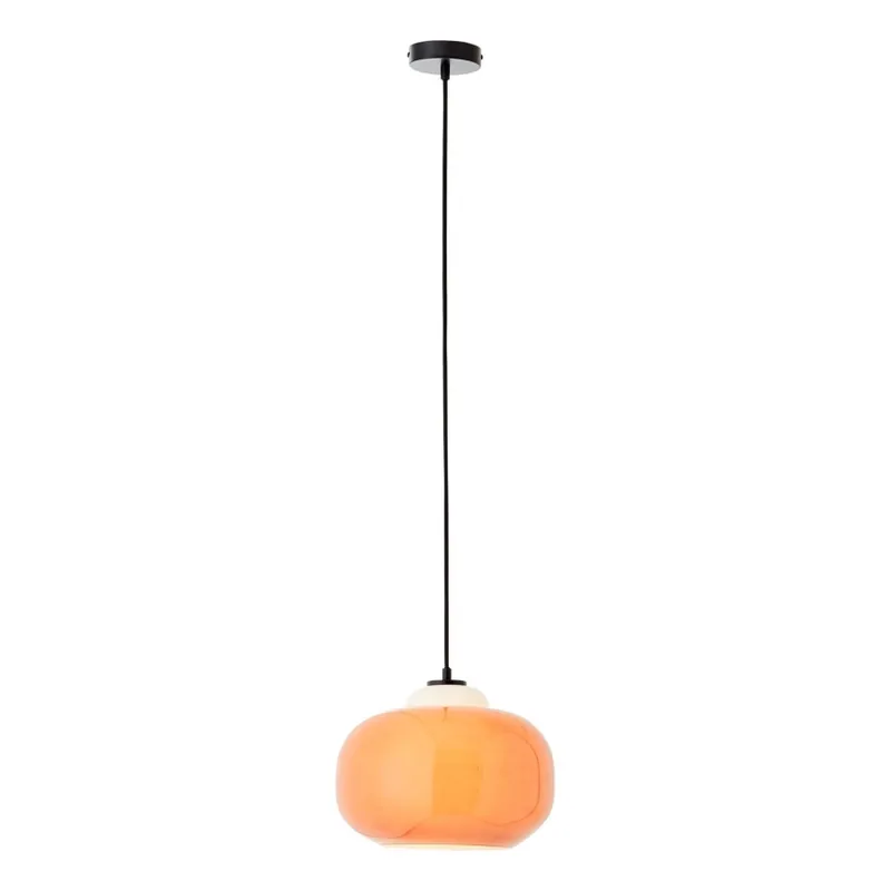 Brilliant - Lustr na lanku BLOP 1xE27/60W/230V oranžová Speciální Cena