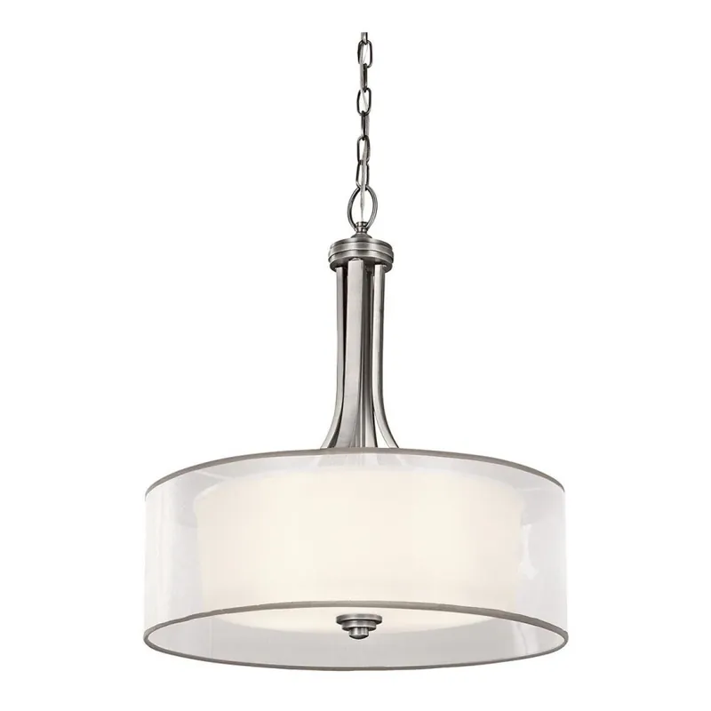 Nakupujte Hned Kichler - Lustr na řetězu LACEY 4xE27/60W/230V matný chrom