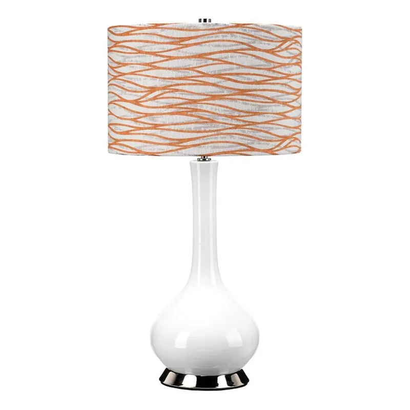 Odeslání Ihned Elstead - Stolní lampa MILO 1xE27/60W/230V bílá/oranžová