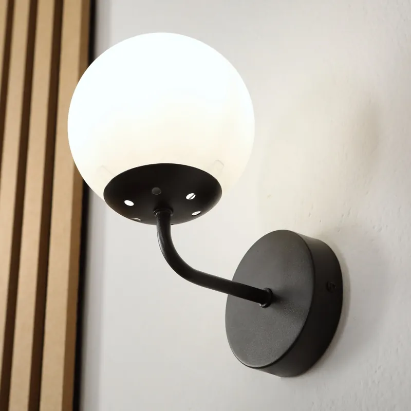 Must-Have Brilagi - Nástěnná lampa MALIVA 1xE14/15W/230V černá/bílá