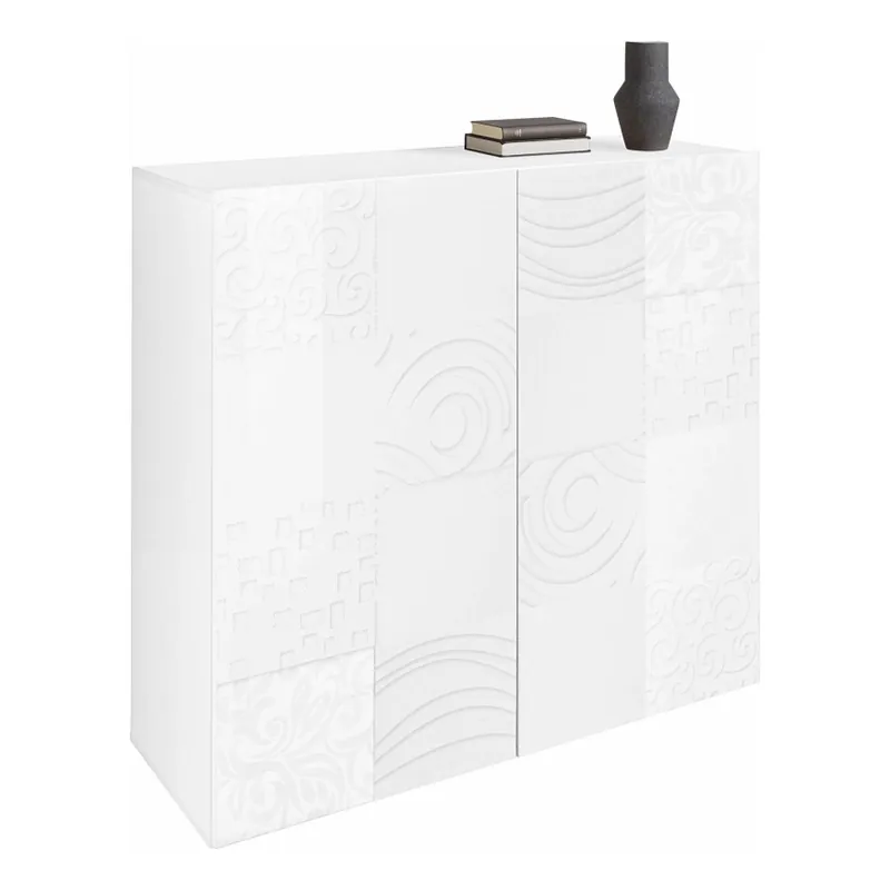 Komoda ARIA 121x111x43 cm bílá Originální