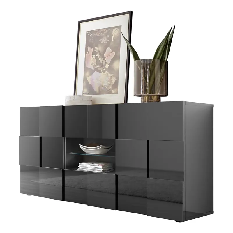Tovární Cena Komoda SERIAN 181x84x43 cm antracit