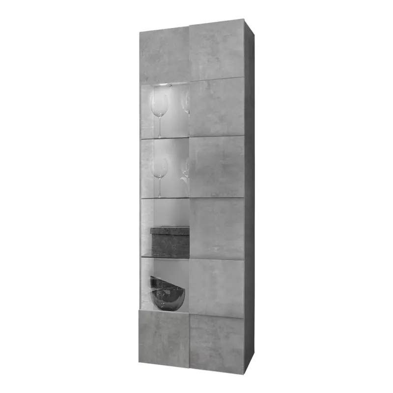 Komoda SERIAN 60x187x43 cm šedá beton Ihned K Objednání