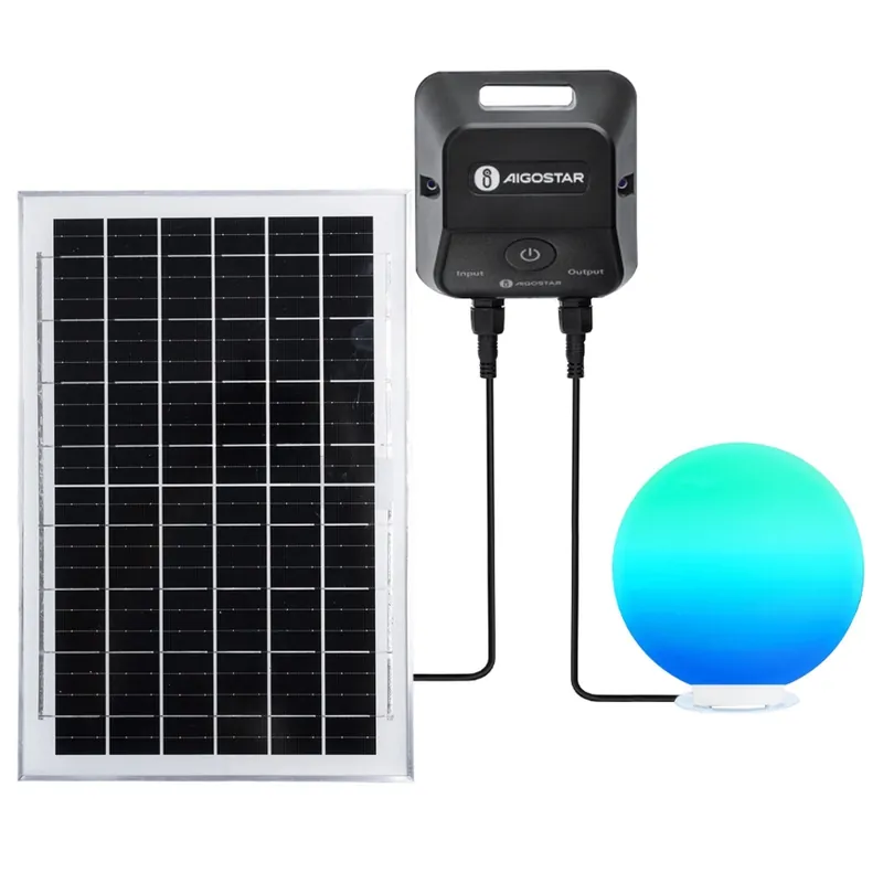 Aigostar - LED RGBW Stmívatelná venkovní lampa MESH LED/35W/3,7V 4000mAh 2700-6500K IP65 pr. 30 cm + dálkové ovládání Bezpečná Platba