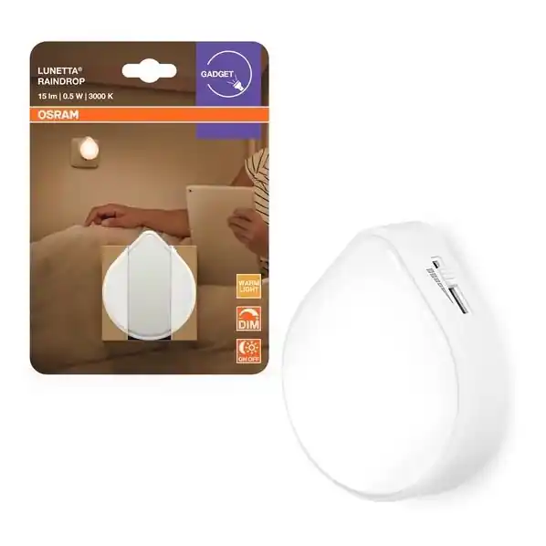 Vysoce Kvalitní Osram - LED Stmívatelné orientační svítidlo do zásuvky LUNETTA LED/0,5W/230V