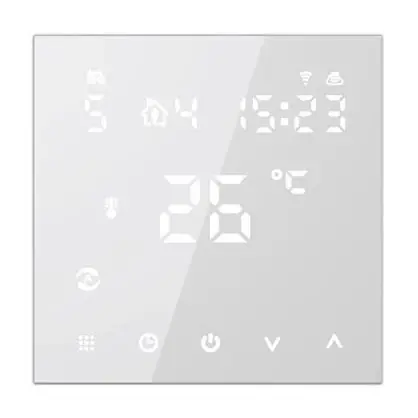 Termostat pro podomítkovou instalaci 230V bílá Wi-Fi Tuya Autentický