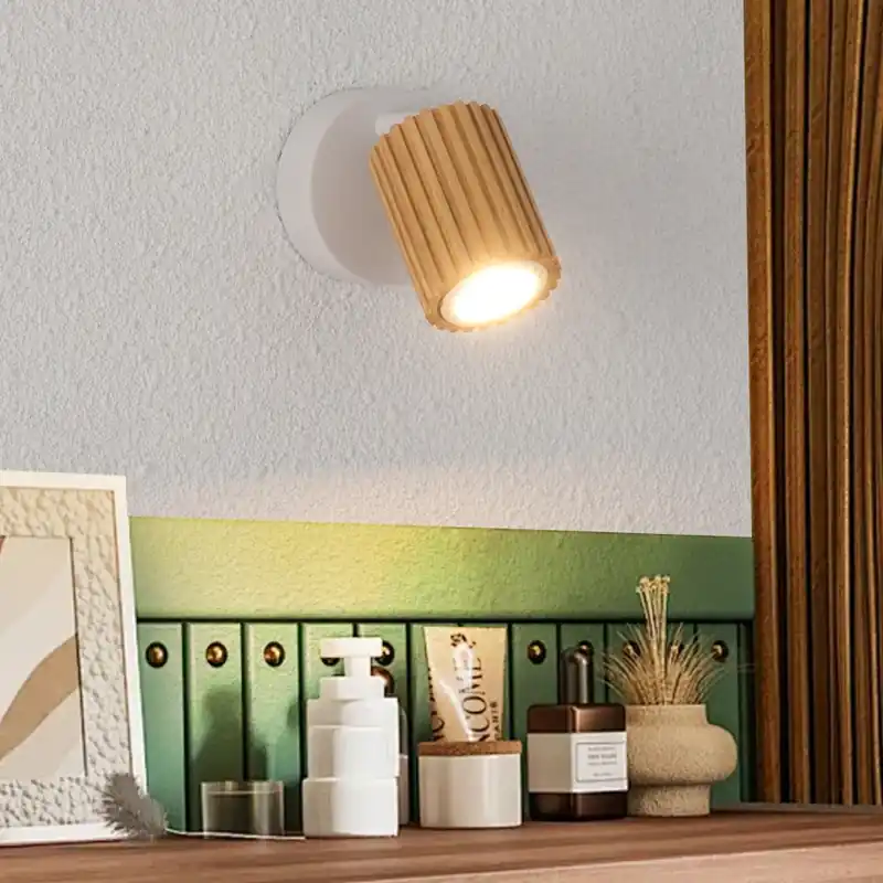 Horká Nabídka Brilagi - Nástěnné bodové svítidlo MODERN WOOD 1xGU10/8W/230V dřevo/bílá
