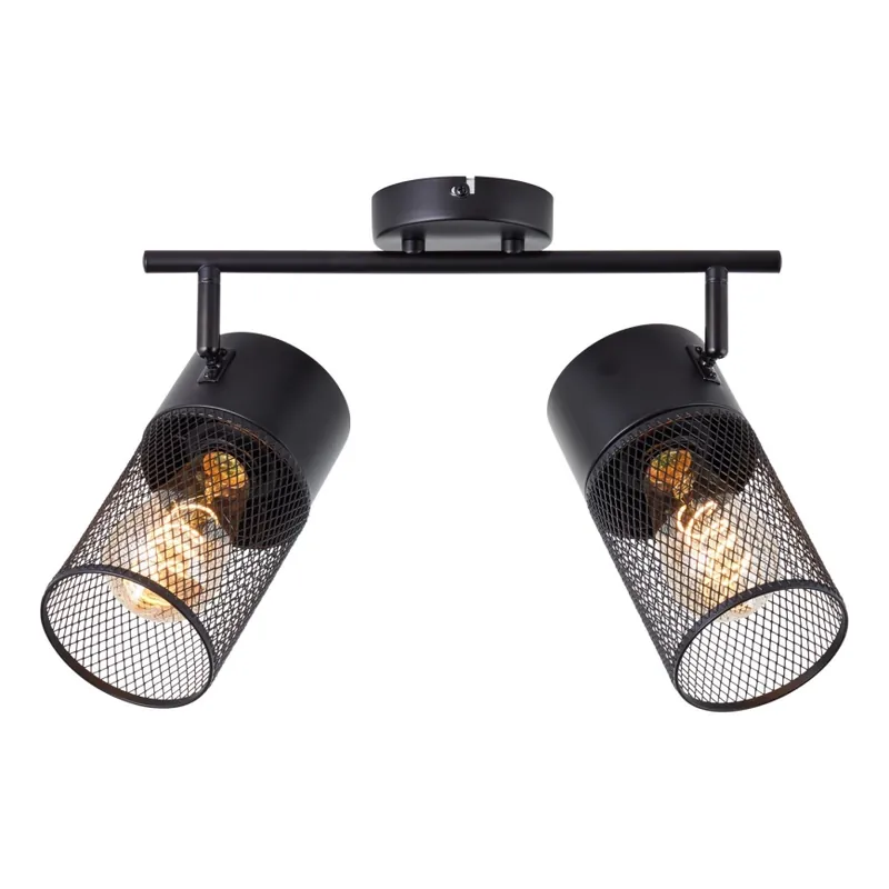 Brilliant - Bodové svítidlo KAMOLO 2xE27/40W/230V černá Tovární Cena