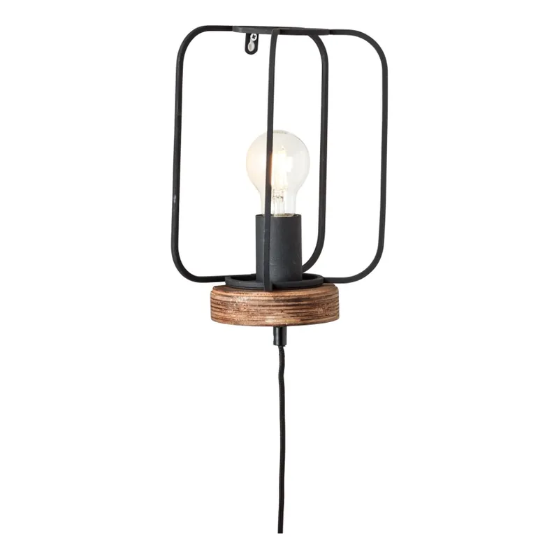 Nová Kolekce Brilliant - Nástěnná lampa TOSH 1xE27/52W/230V topol