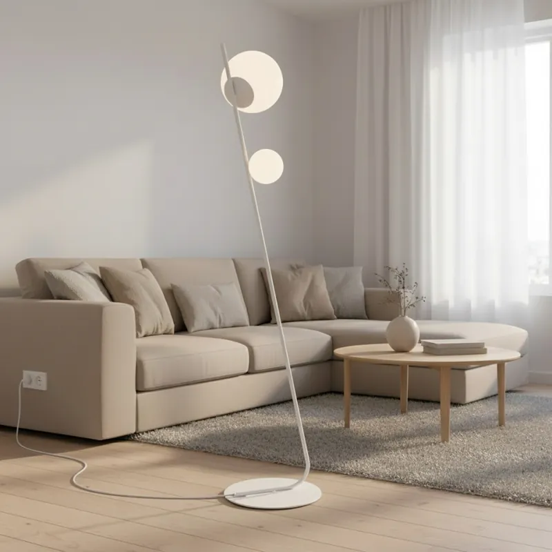 Stojací lampa TATU 2xG9/8W/230V bílá Výprodej