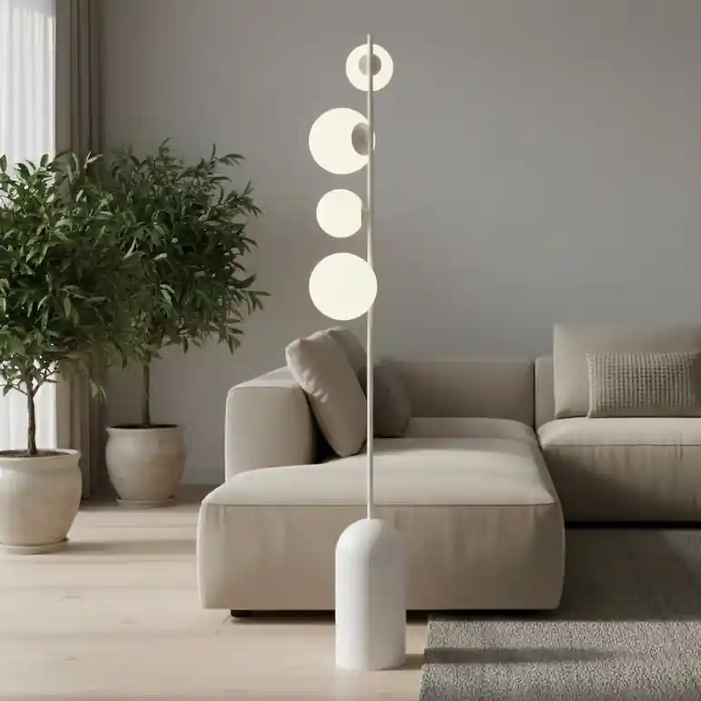 Víkendová Akce Stojací lampa ETNO 4xG9/8W/230V bílá
