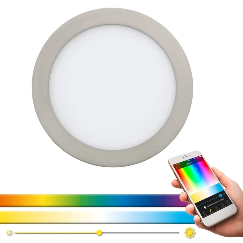 Cenový Hit Eglo 33317 - LED RGBW Stmívatelné podhledové svítidlo FUEVA-C LED/15,6W/230V 2700-6500K pr. 22,5 cm