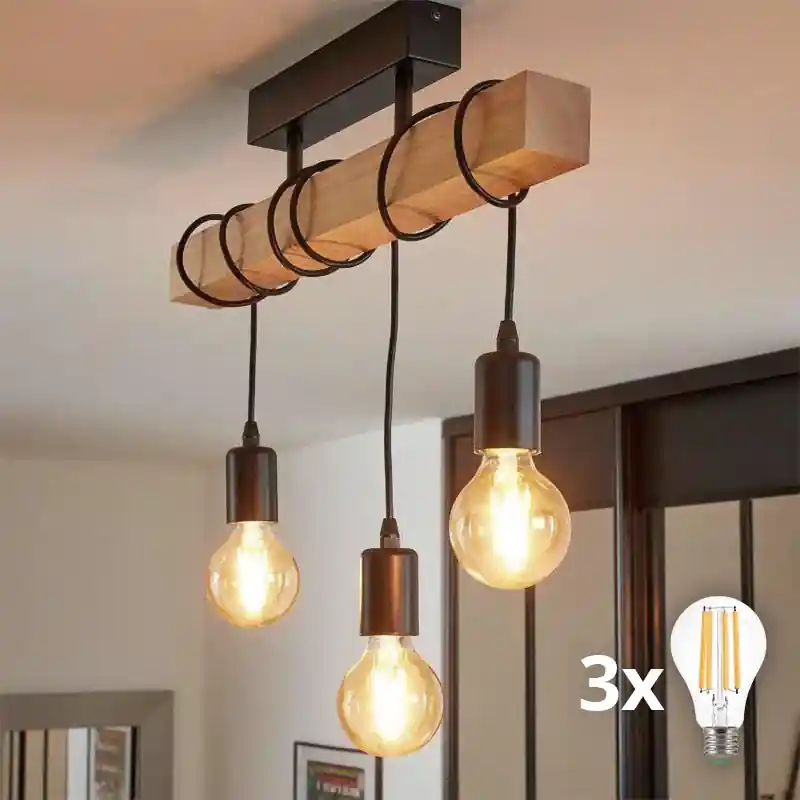 Eglo 55247 - LED Přisazený lustr TOWNSHEND 3xE27/60W/230V Ihned K Objednání