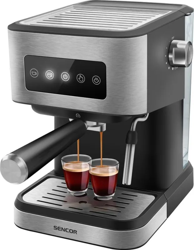 Sencor - Pákový kávovar espresso 1050W/230V černá/matný chrom Expresní Doručení