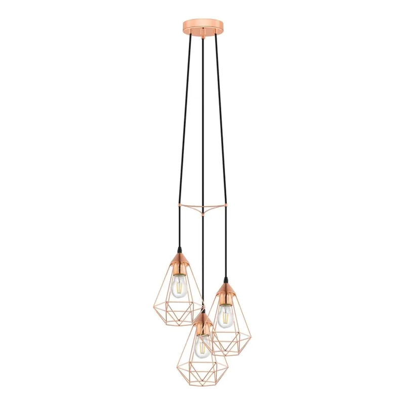 Eglo 78276 - Lustr na lanku BYRON 3xE27/60W/230V měděná Objednat Nyní