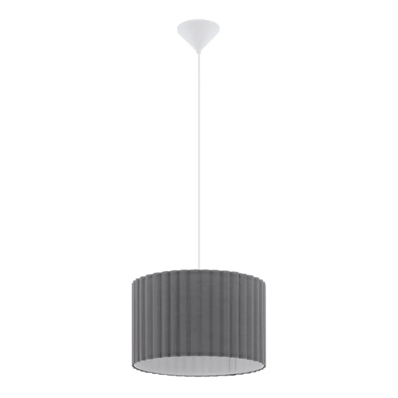Eglo 55702 - Lustr na lanku 1xE27/40W/230V šedá Top Prodej
