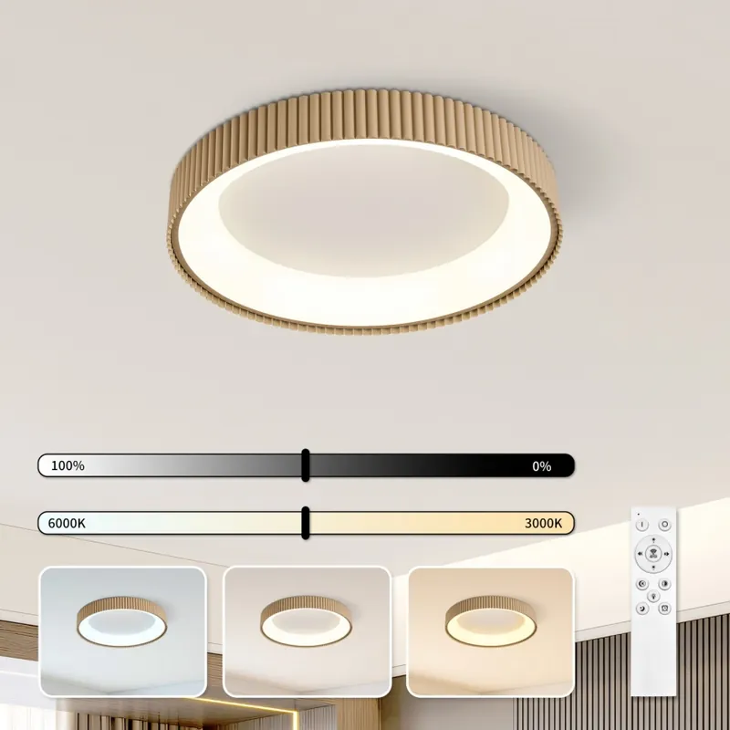 Cenová Bomba Brilagi - LED Stmívatelné stropní svítidlo FALCON MODERN LED/30W/230V 3000-6500K pr. 40 cm béžová + dálkové ovládání