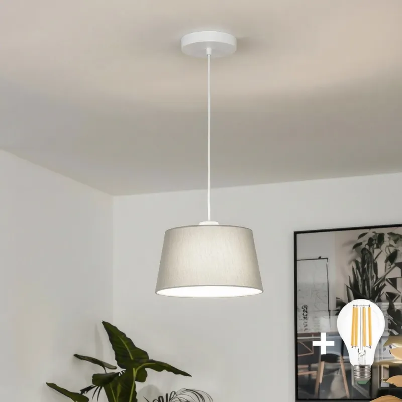 Brilagi - LED Lustr na lanku CERIA 1xE27/40W/230V pr. 25 cm šedá Horká Nabídka